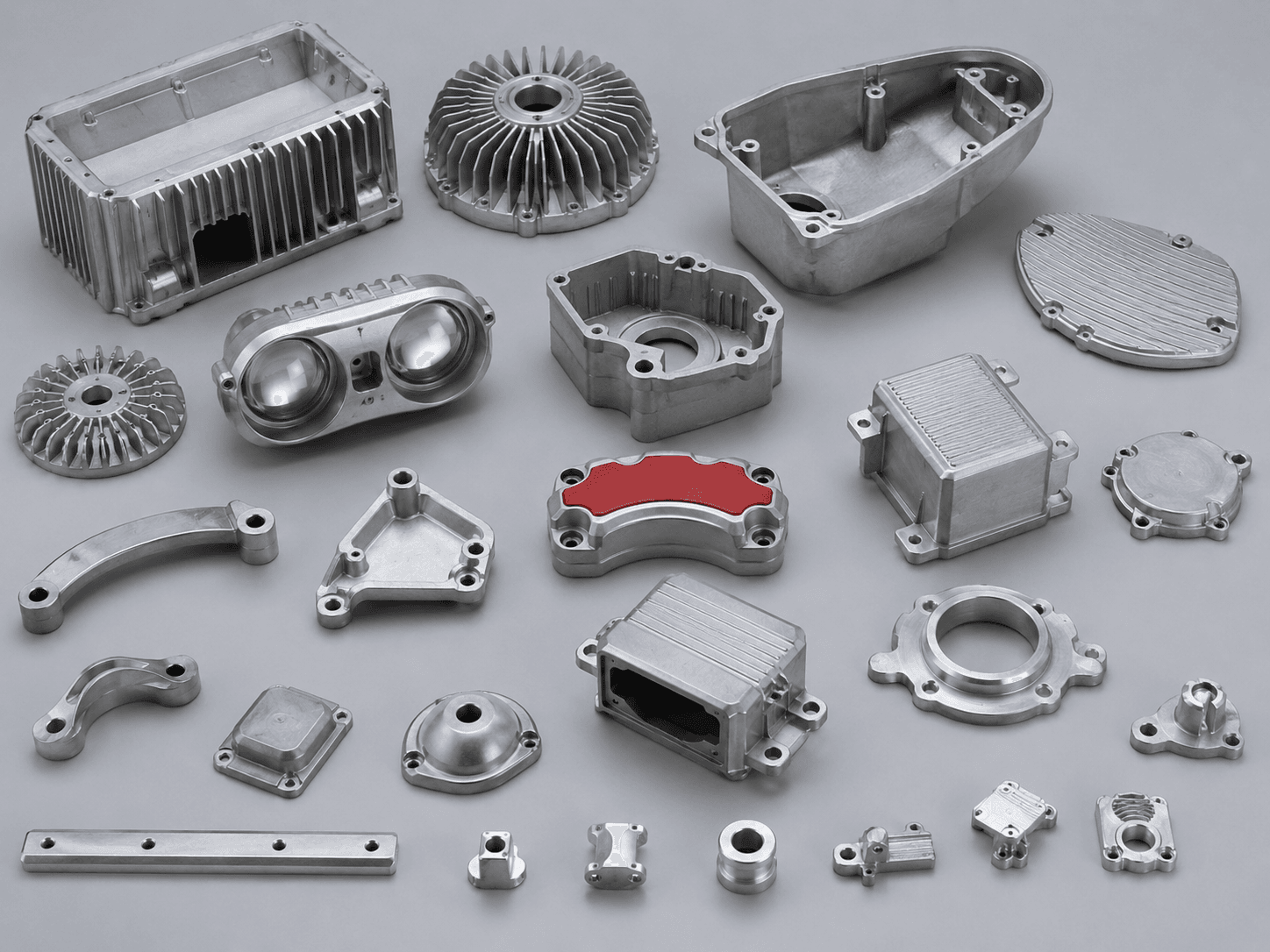 Aluminum LED work light housing and compact die casting parts